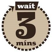 image showing 3-minute wait