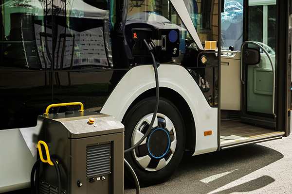 mobile Power supply for electric bus charging at Electric bus charging station.