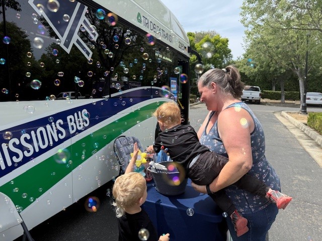 kids with bubbles - cute picture at STEM 2025